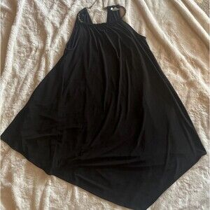 Prelude Black A-line Dress 31356u Necklace Closure Size M